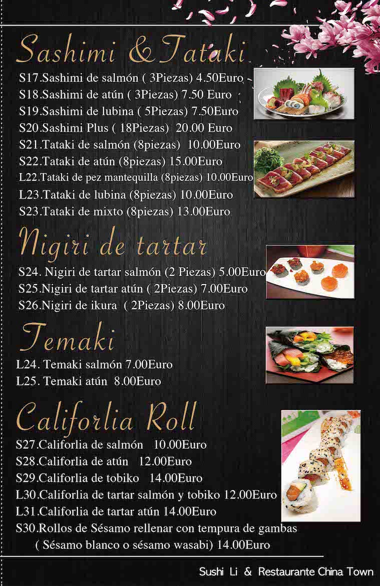 China Town & lounge sushi bar Photo Menu 2