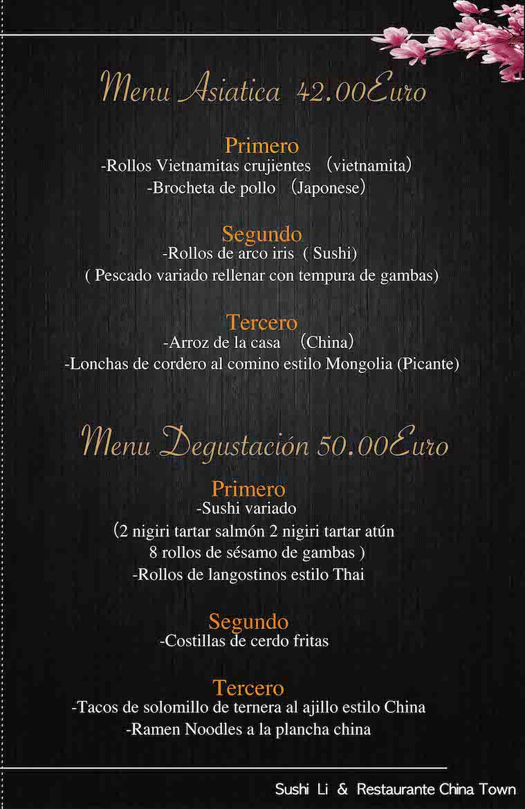 China Town & lounge sushi bar Photo Menu 6