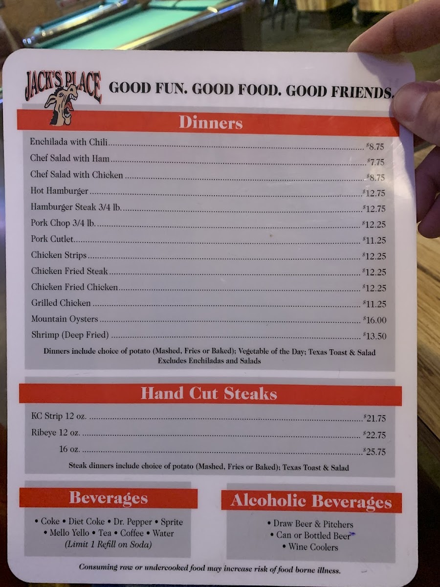 Jack's Place Photo Menu 7