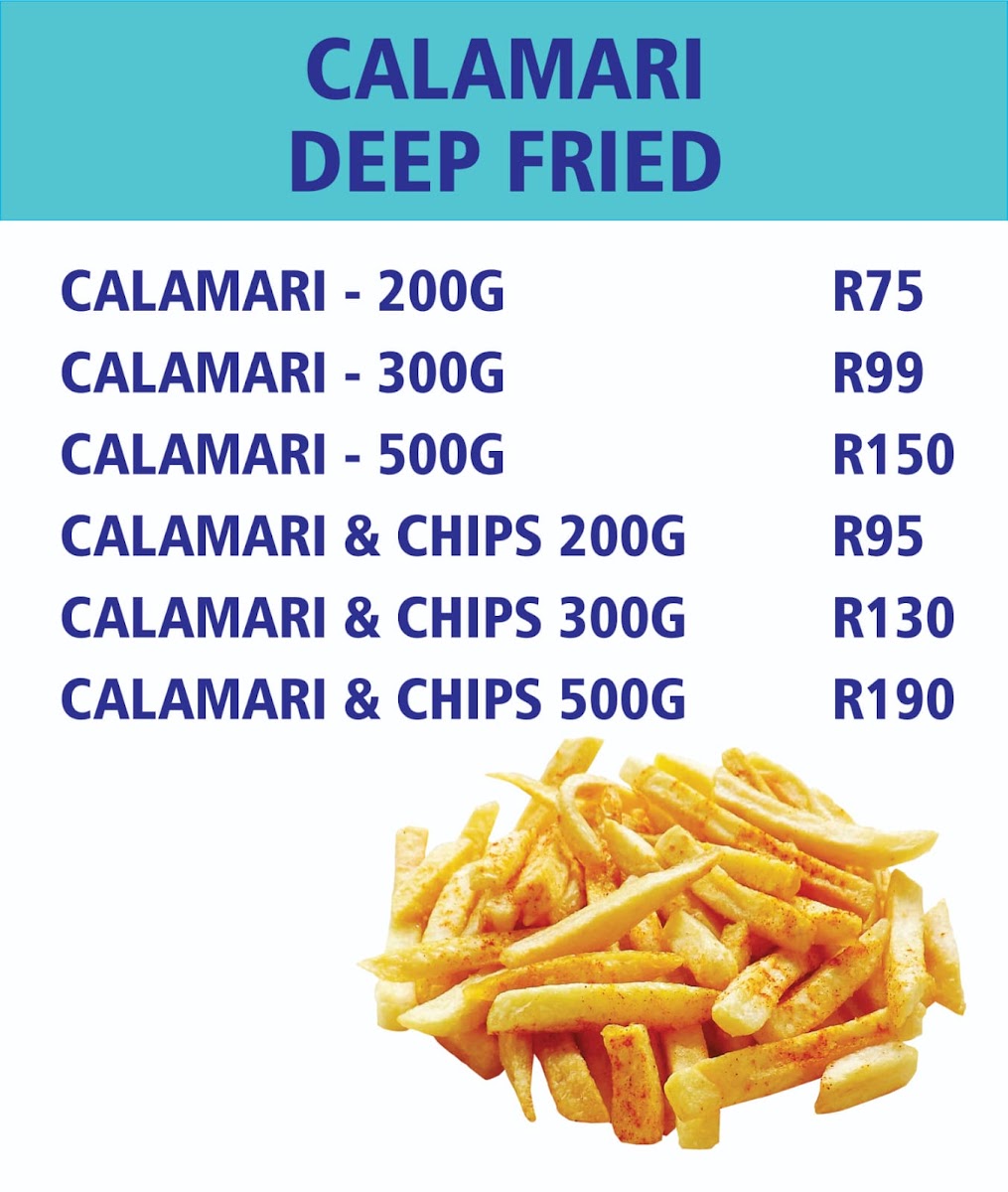 Manie's Fish and Chips Shop Photo Menu 2