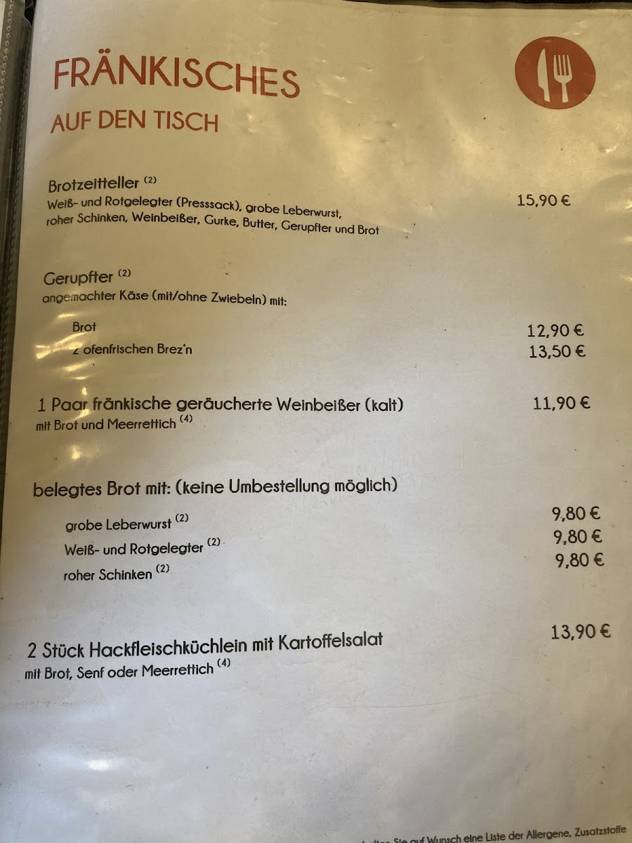 WEINBISTRO FRICKENHAUSEN Photo Menu 2