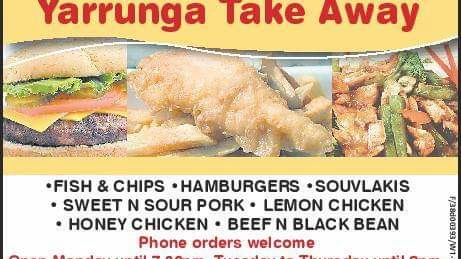 Yarrunga Take Away Photo Menu 4