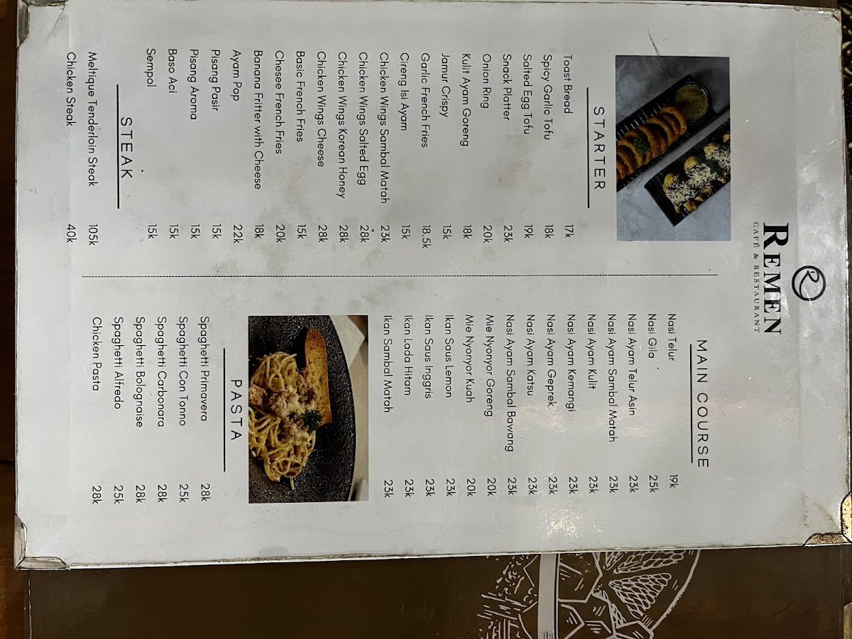 Remen cafe & resto Photo Menu 6
