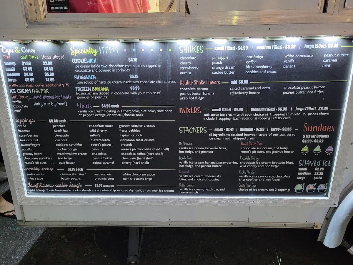 MayLynn's Creamery Boonsboro Photo Menu 1