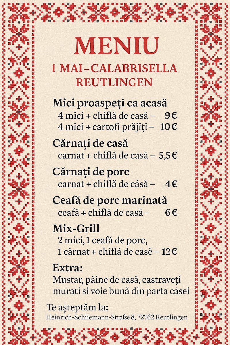La Calabrisella Photo Menu 1