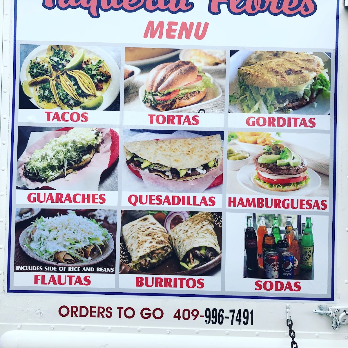 Taqueria Flores Photo Menu 5