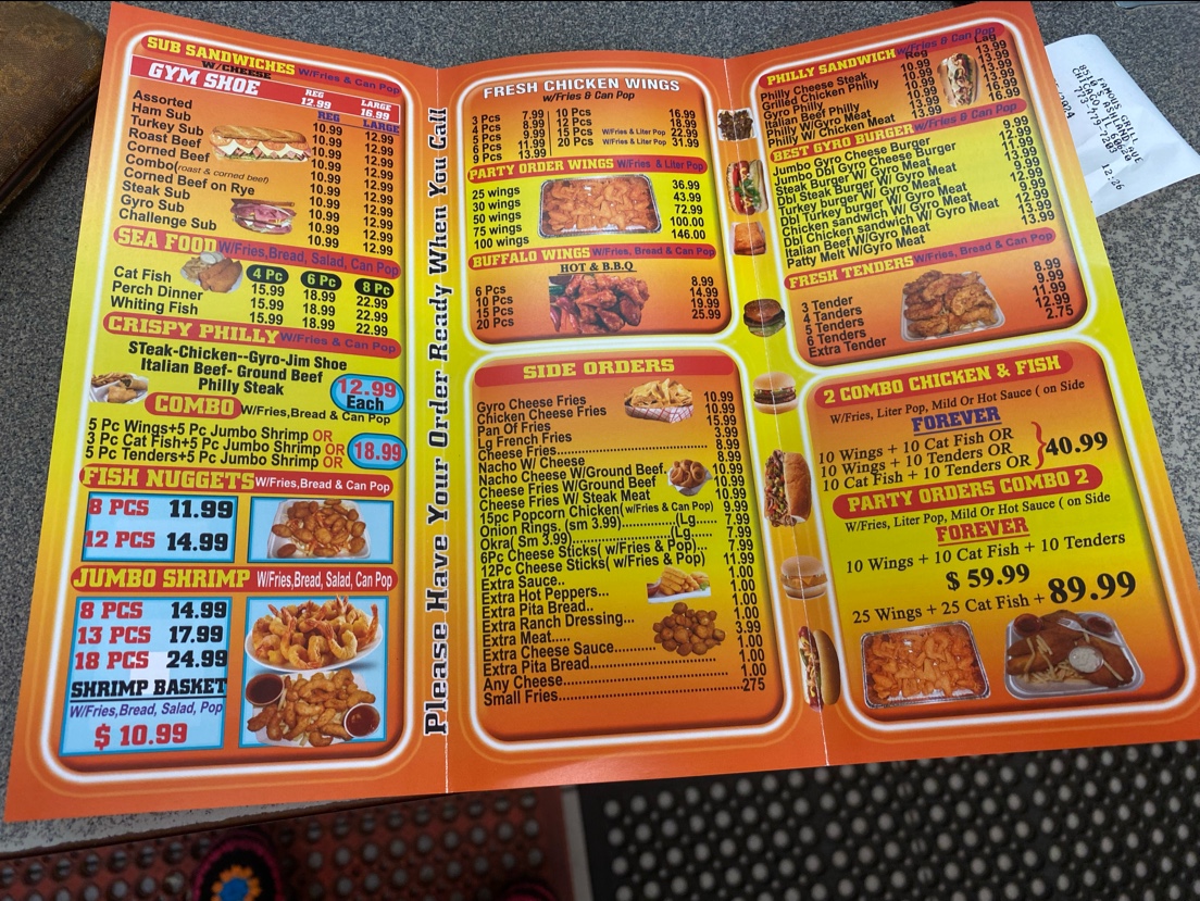 Famous Grill Photo Menu 3