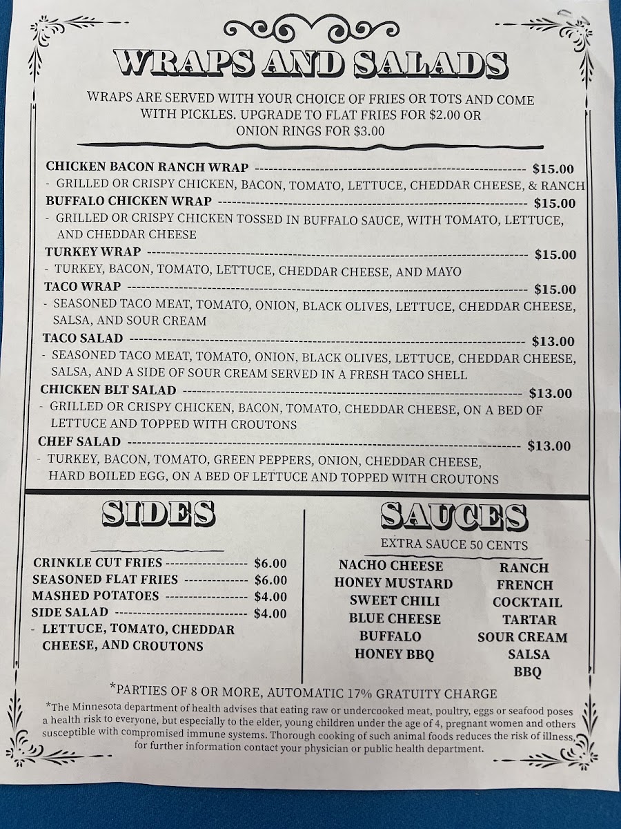 Forada Bar and Grill Photo Menu 1