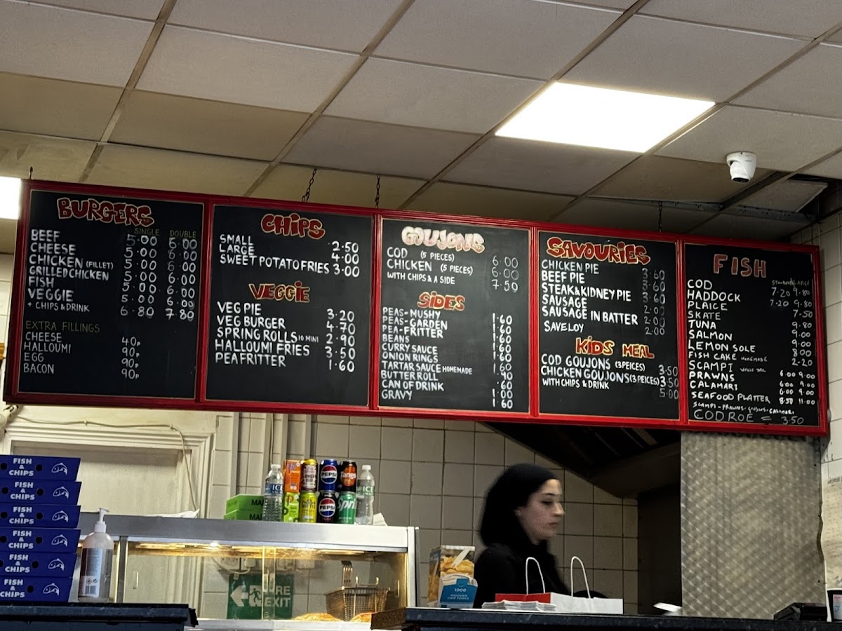 Fish Bar Northfields Photo Menu 1