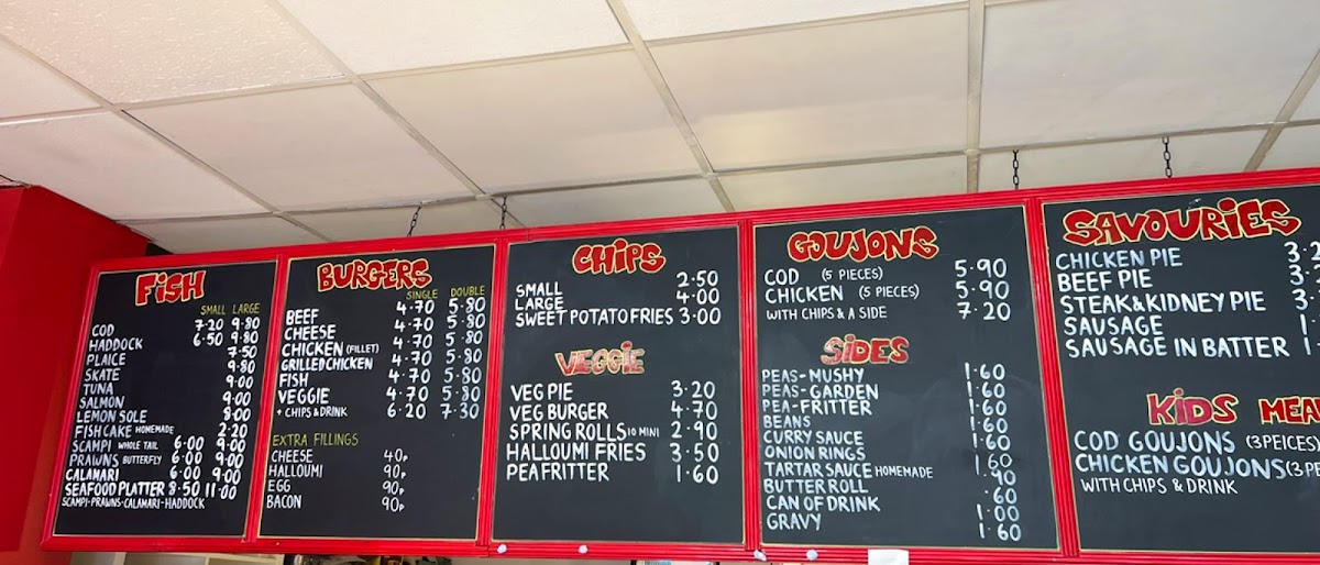 Fish Bar Northfields Photo Menu 3