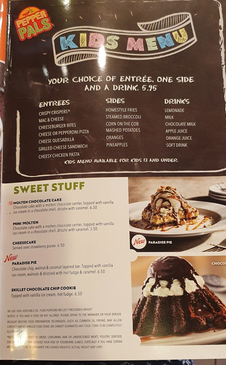 Chili’s (on Military Base) Photo Menu 3