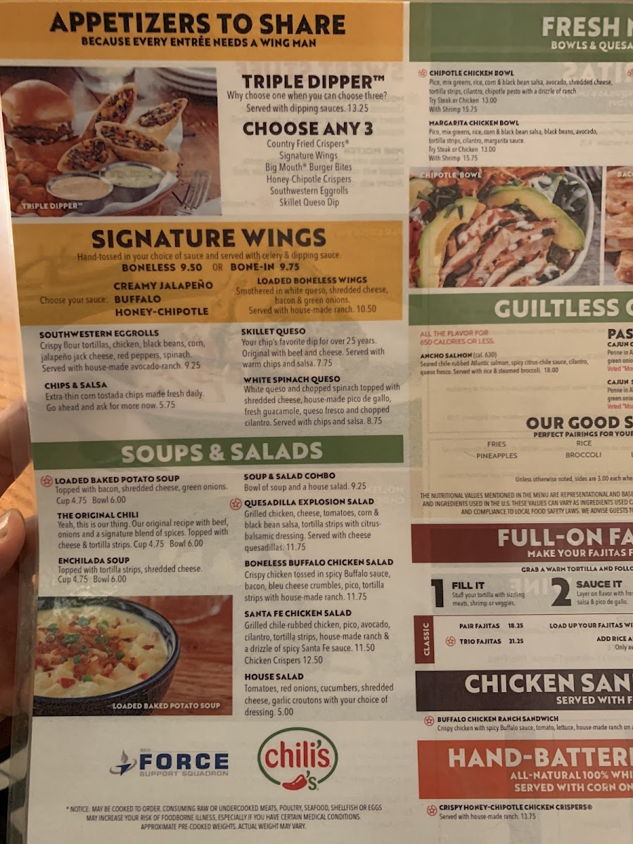 Chili’s (on Military Base) Photo Menu 7