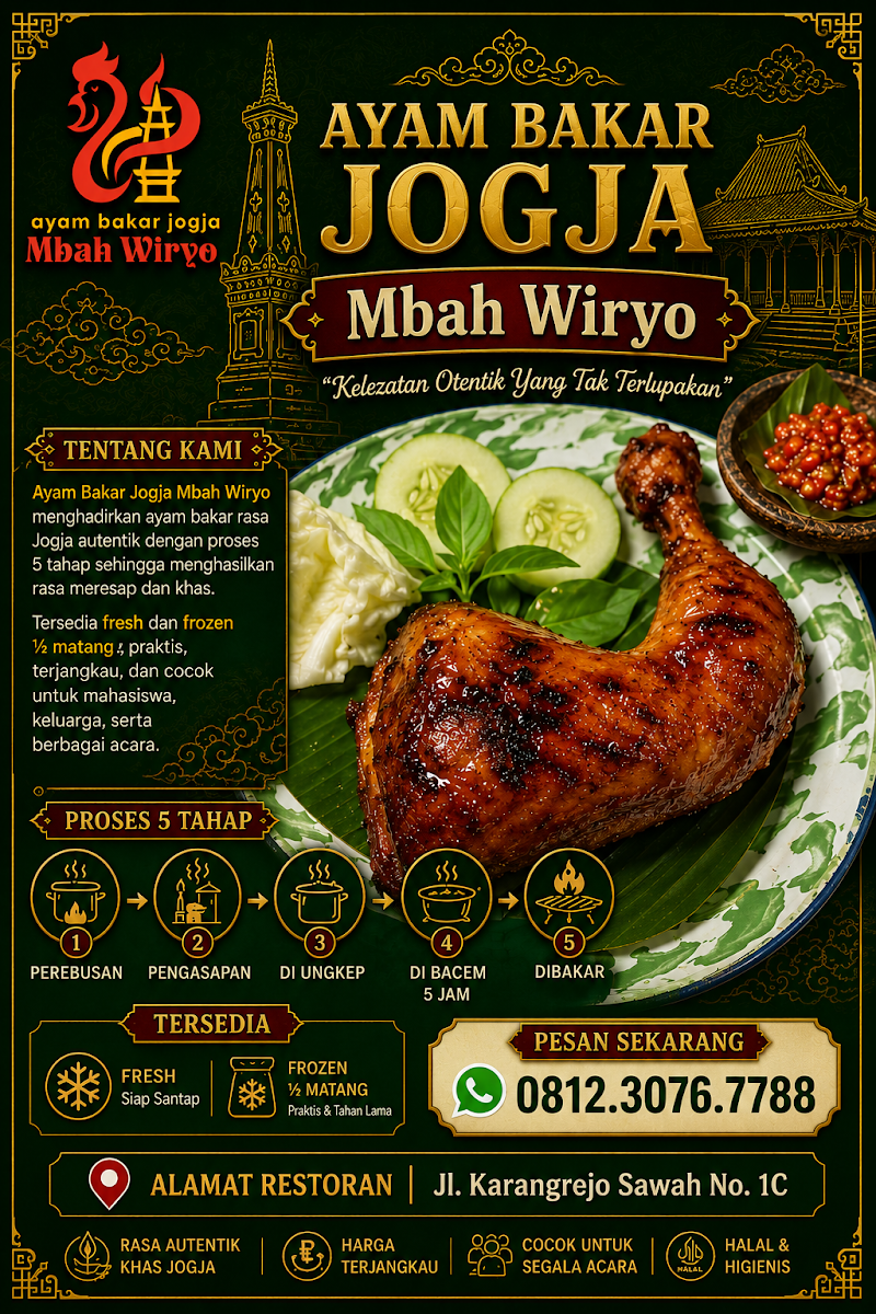 Ayam Bakar Jogja Mbah Wiryo Photo Menu 2