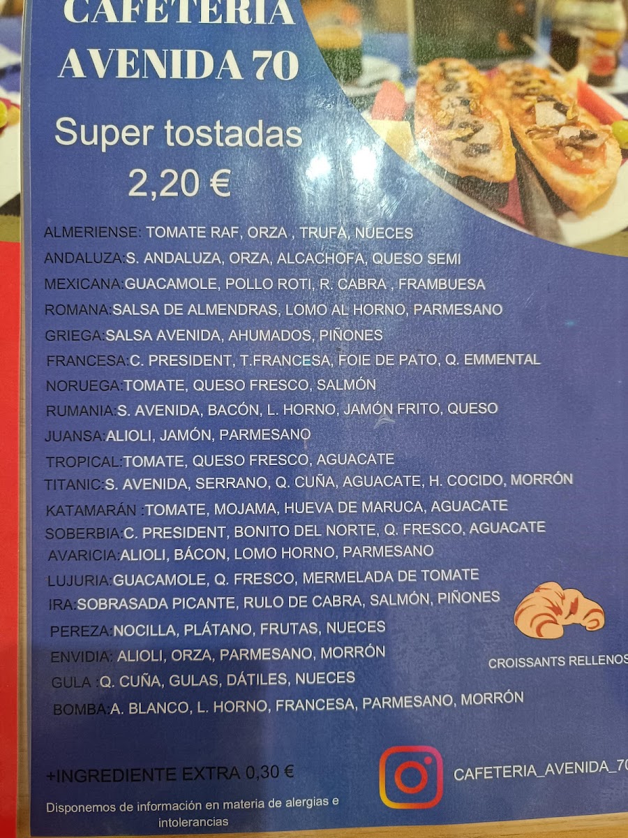 Avenida 70 Photo Menu 8