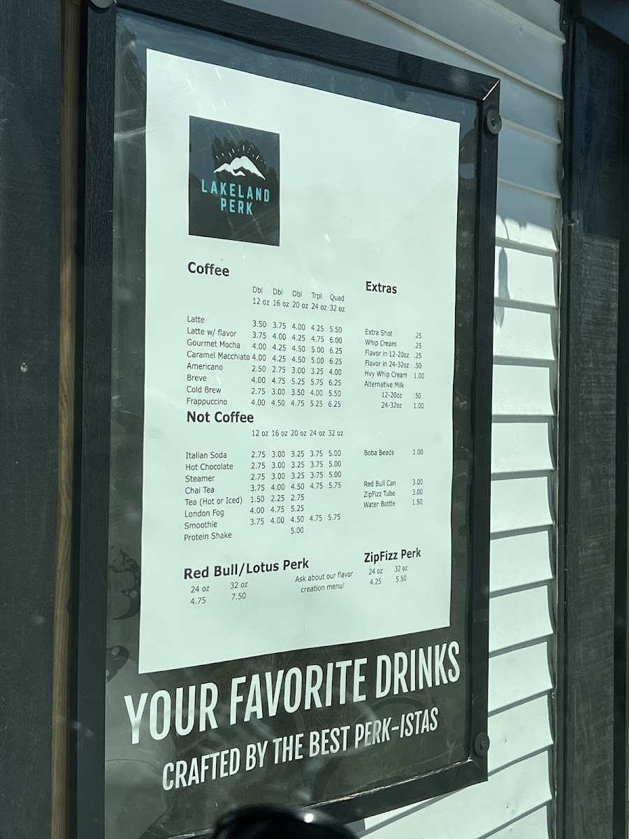 Lakeland Perk Photo Menu 1