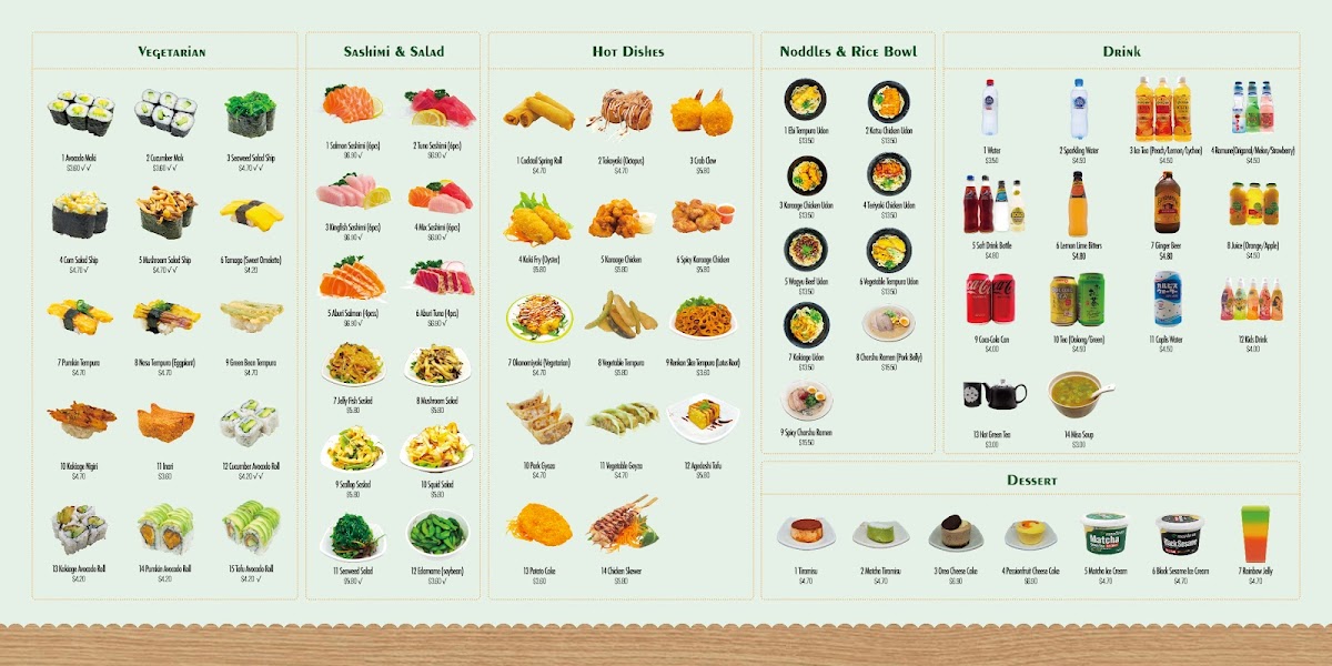 Miyabi Sushi Photo Menu 1
