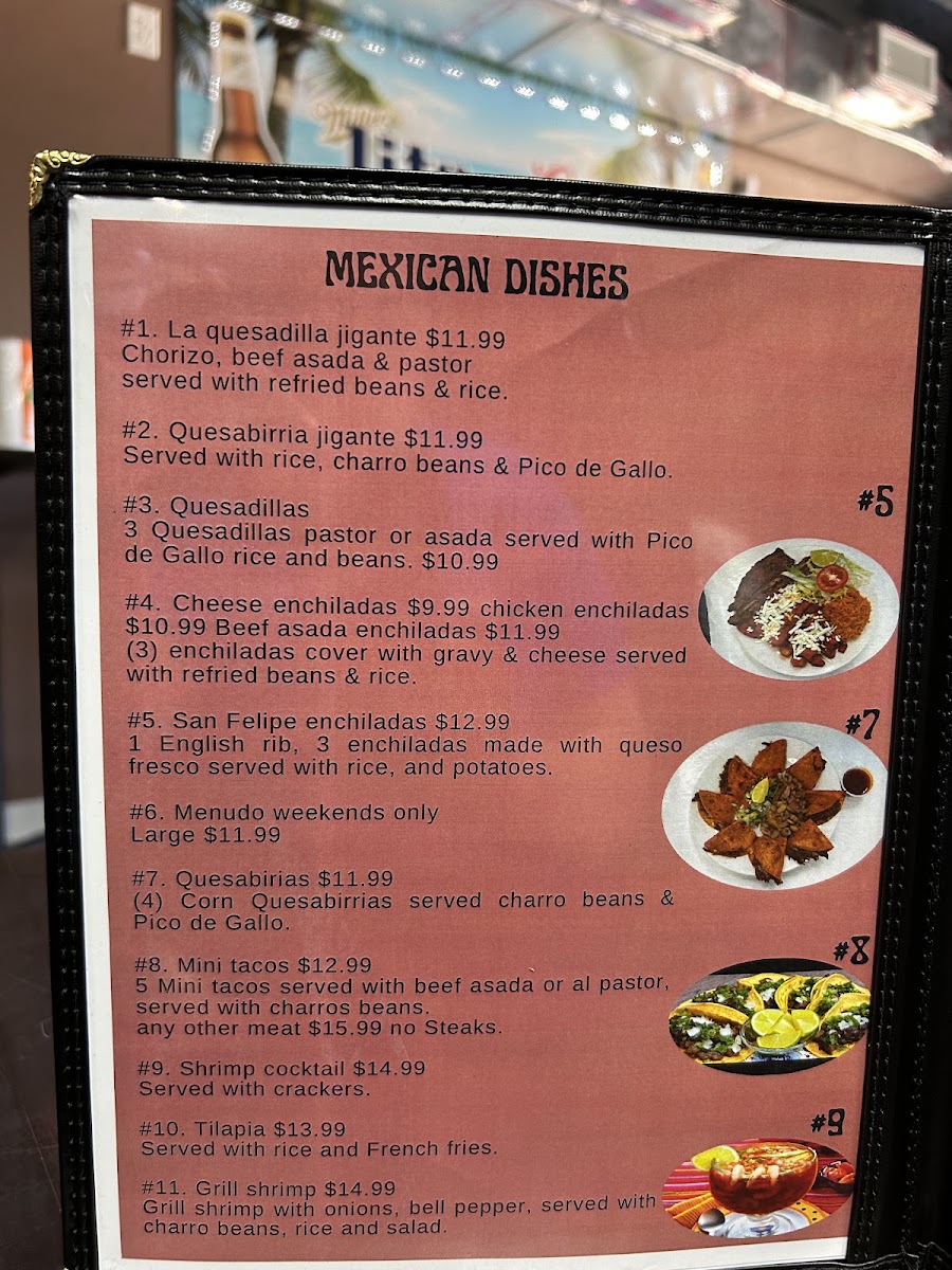 Estrada's Mexican Steak House Photo Menu 8