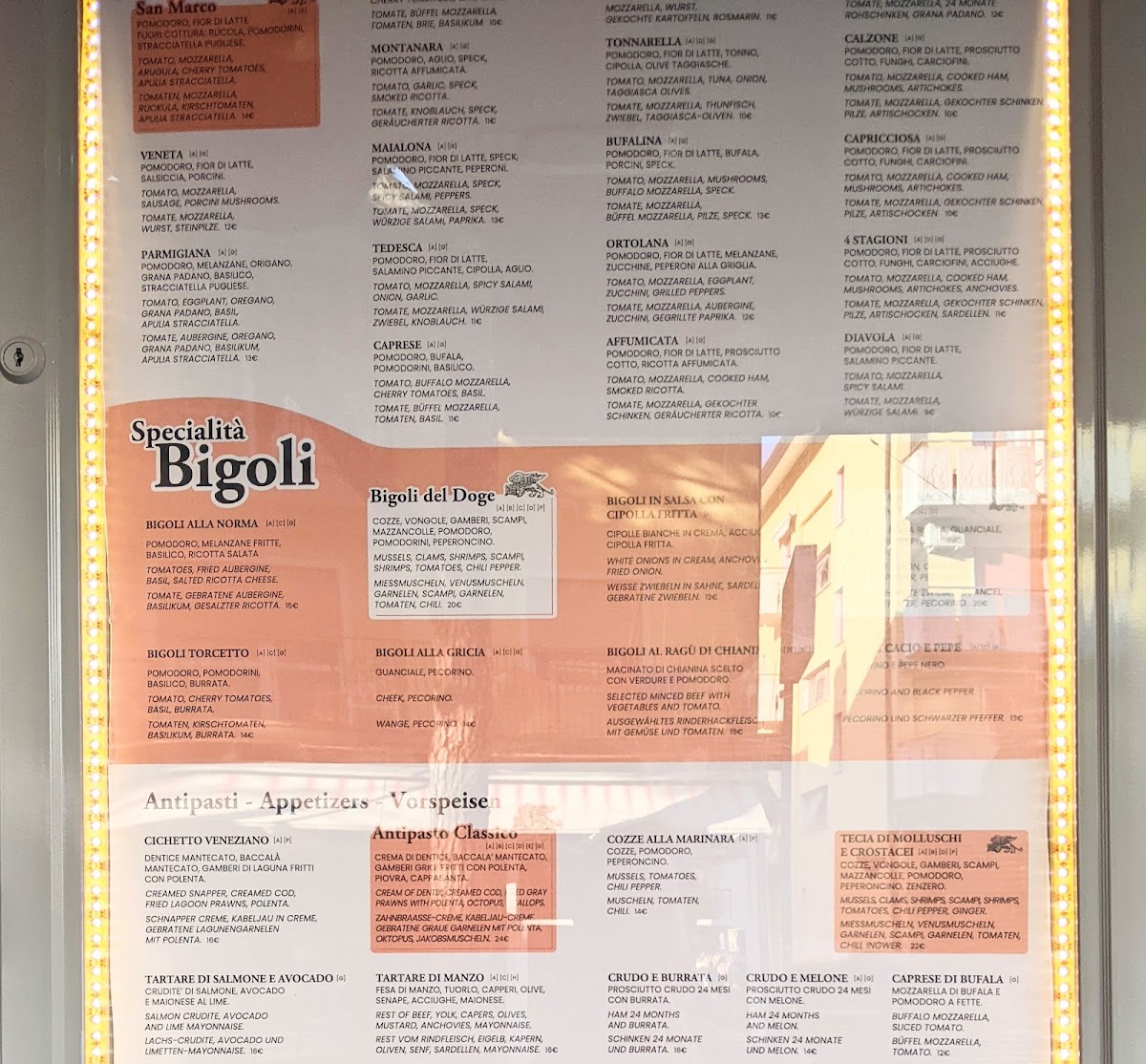 Bigoleria Pizzeria San Marco Photo Menu 1