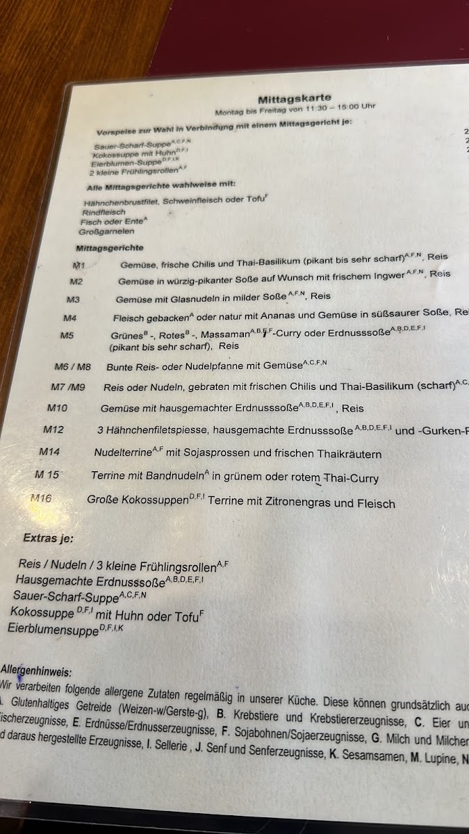 Thai Restaurant Elephant Photo Menu 7