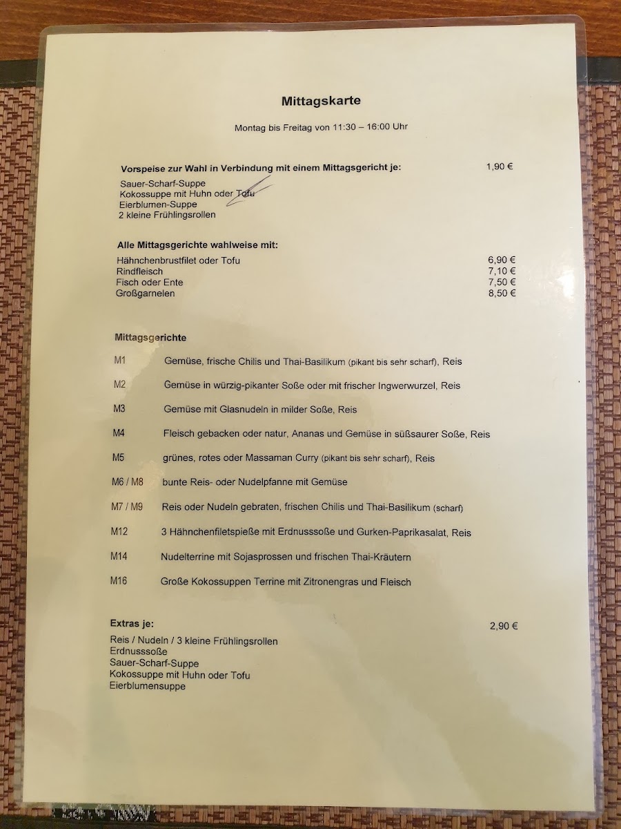 Thai Restaurant Elephant Photo Menu 9