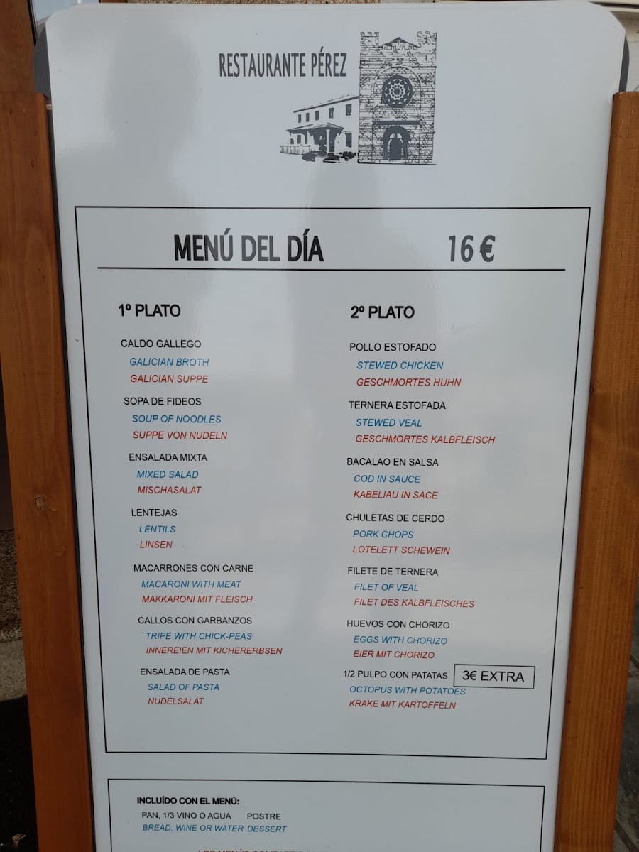 Restaurante Pérez Photo Menu 10