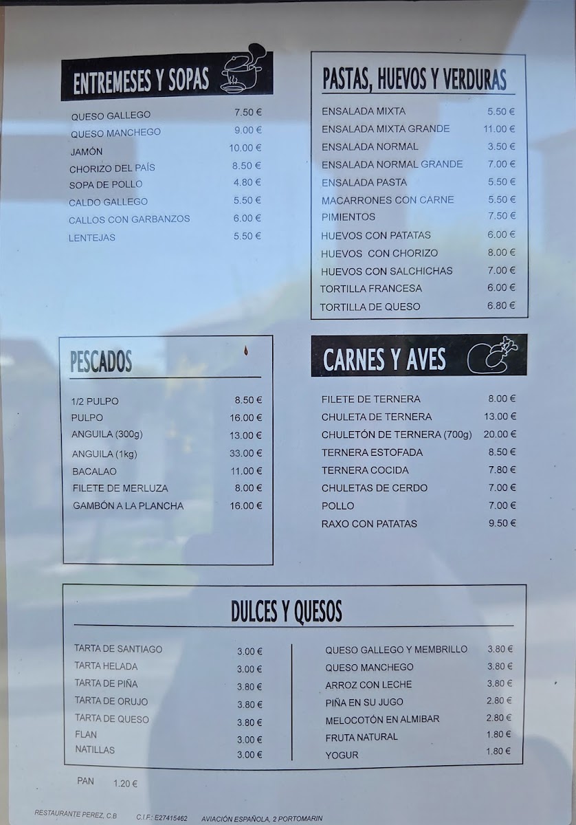 Restaurante Pérez Photo Menu 3