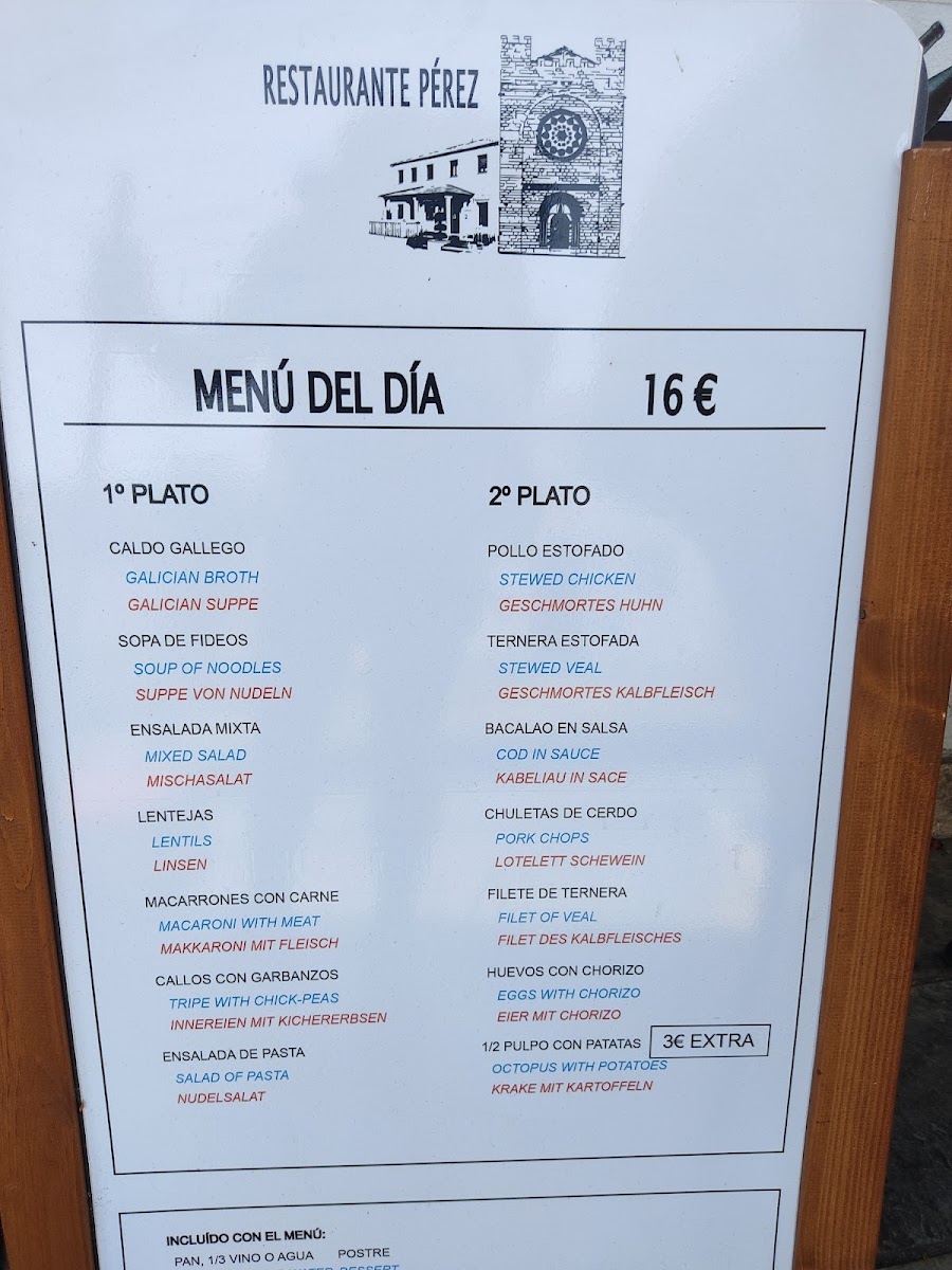 Restaurante Pérez Photo Menu 4