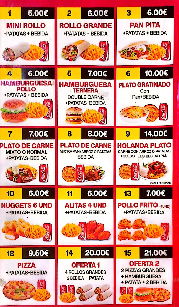Restaurante Sabor Kebab Y Pizzeria Photo Menu 2