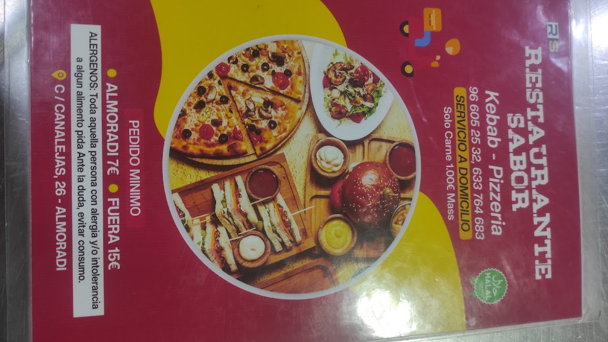 Restaurante Sabor Kebab Y Pizzeria Photo Menu 9