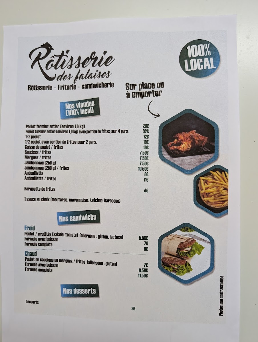 Rôtisserie des Falaises Photo Menu 1