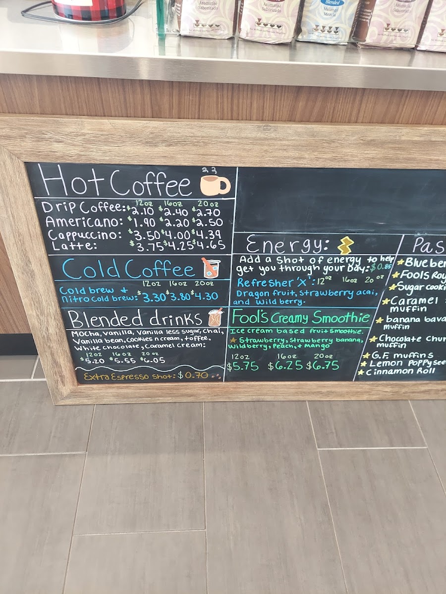 The Coffee Fool - Lonsdale Photo Menu 4