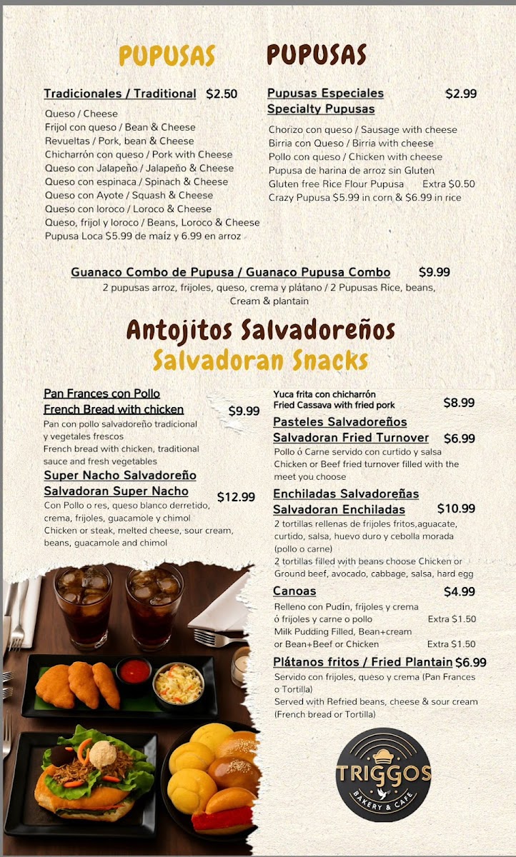 Trigos Bakery & Salvadoran Restaurant Photo Menu 7