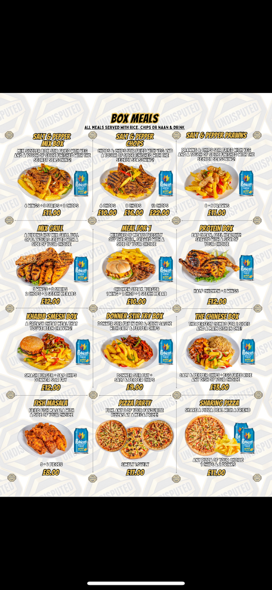 Undisputed Photo Menu 3