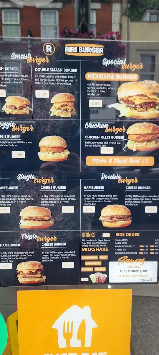 Riri Burger Photo Menu 6