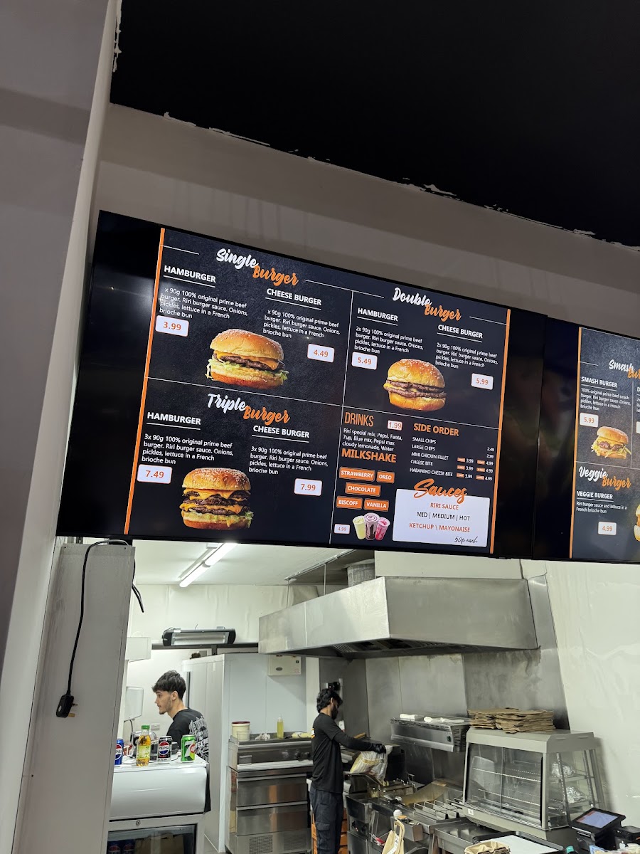 Riri Burger Photo Menu 7