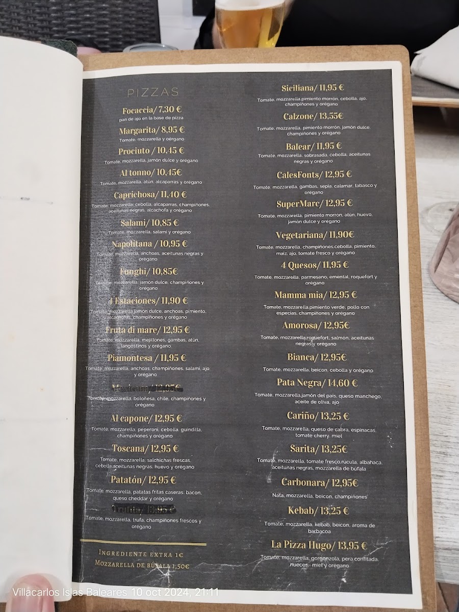 Caprichosa Pizzaria Photo Menu 1