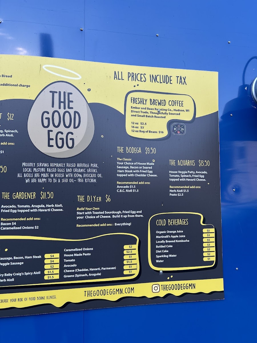 The Good Egg Photo Menu 3