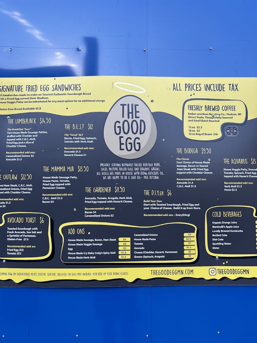 The Good Egg Photo Menu 5