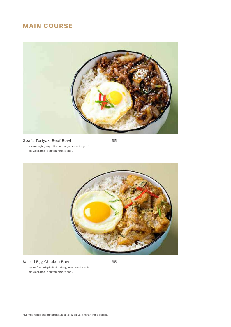 Goal Cafe & Billiard Photo Menu 8