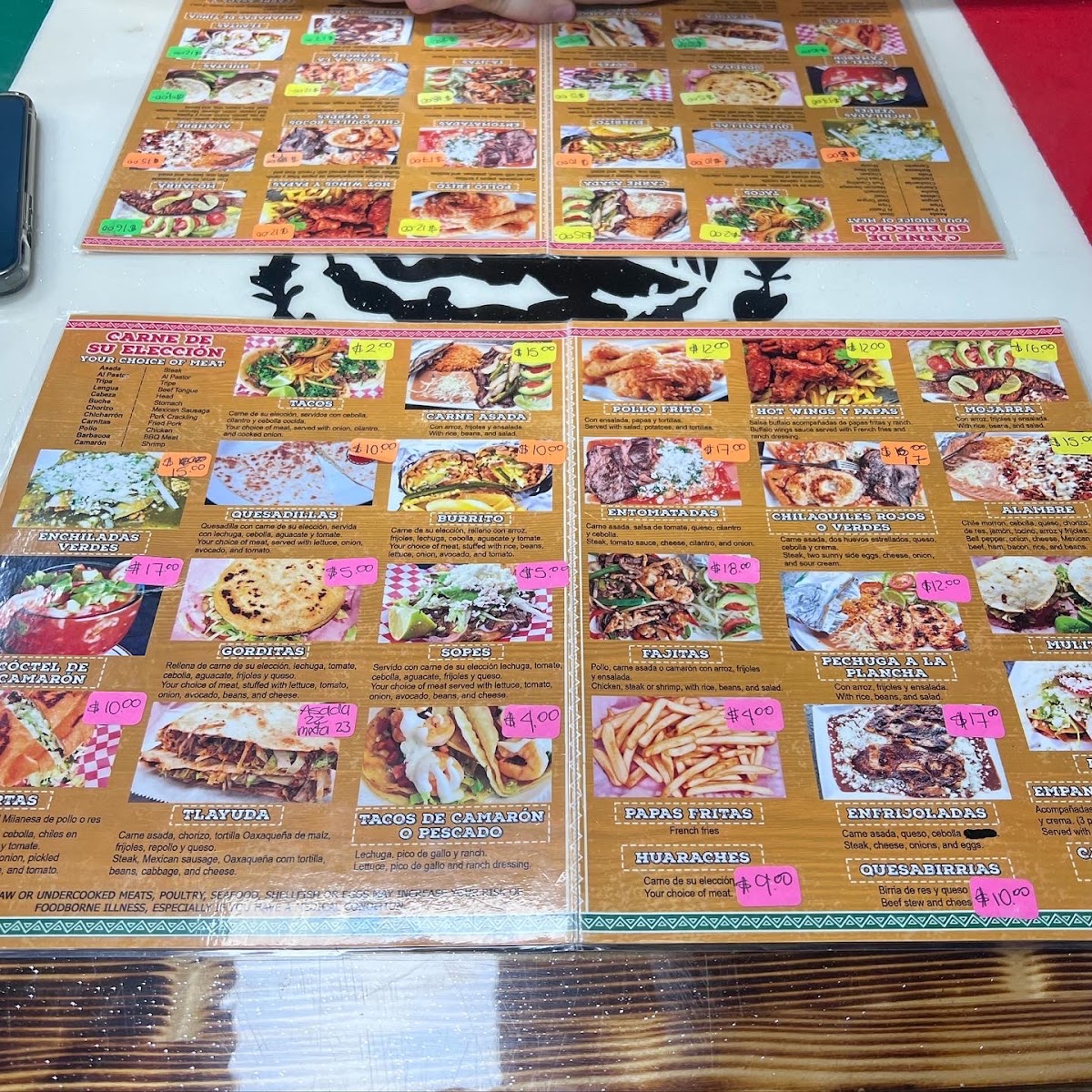 Taqueria Mexico Tennessee Photo Menu 4