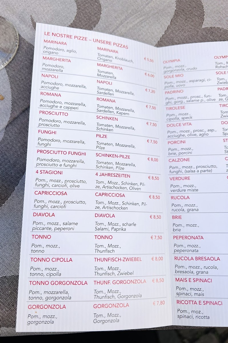 Pizzeria Lauben Photo Menu 2
