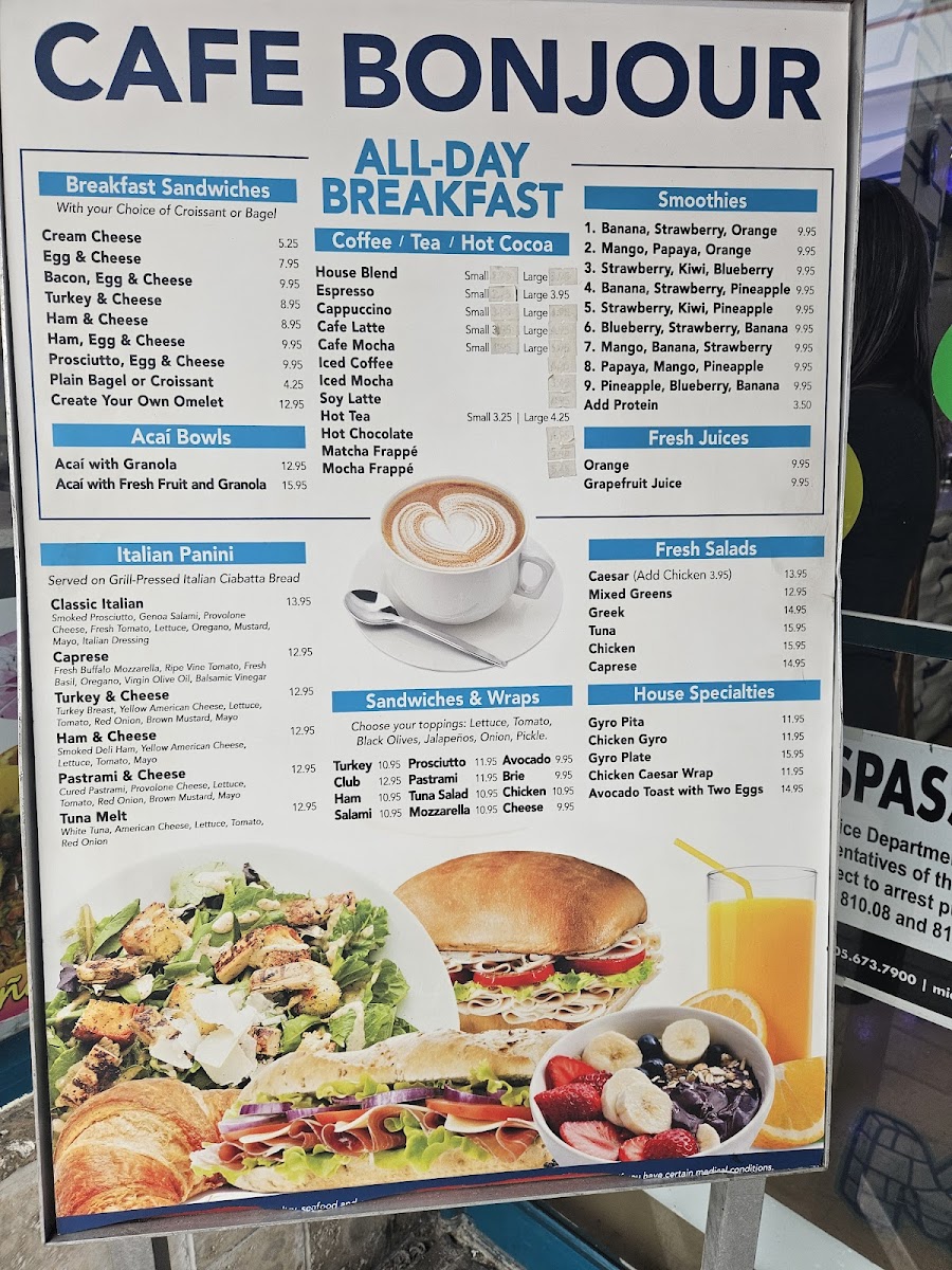 Cafe Bonjour Photo Menu 3