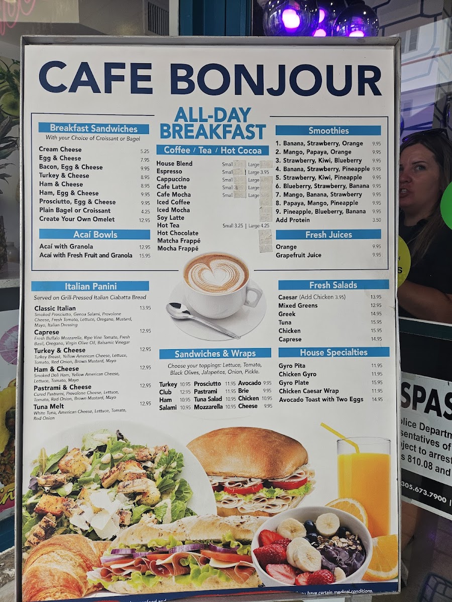 Cafe Bonjour Photo Menu 5