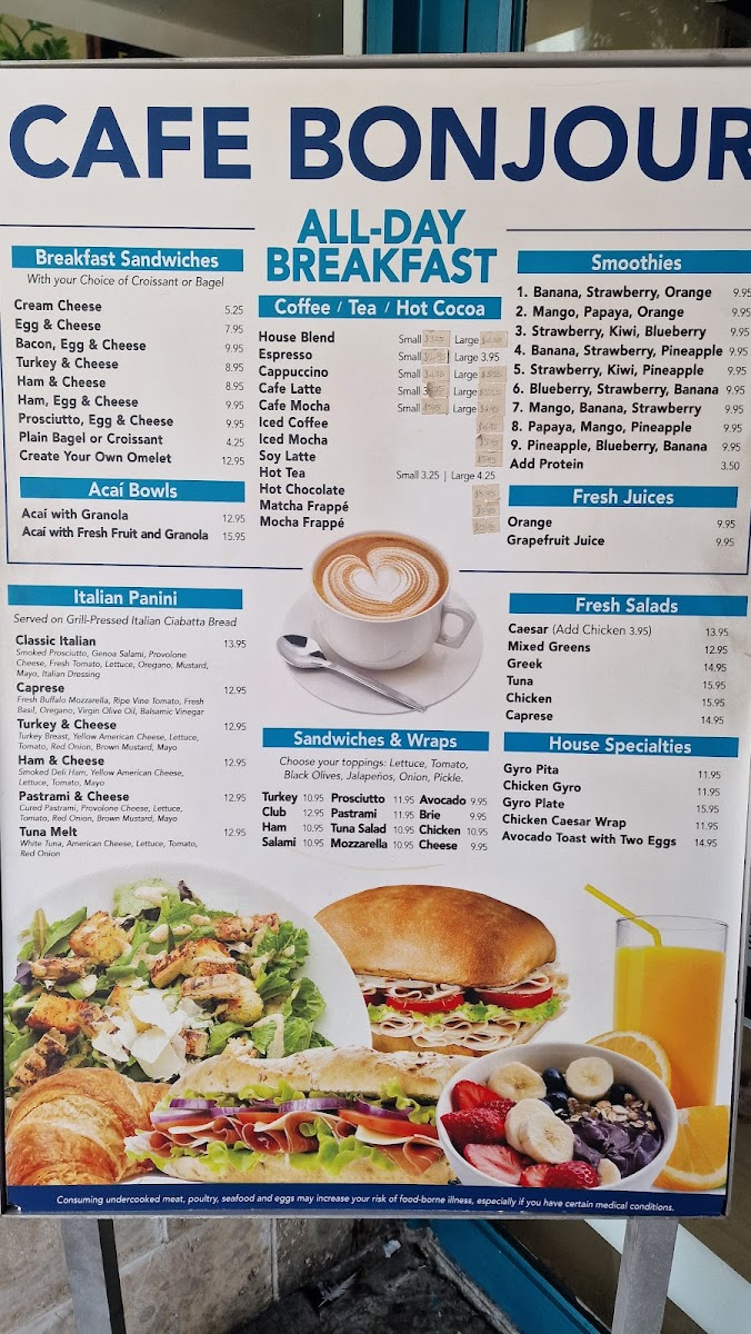Cafe Bonjour Photo Menu 6
