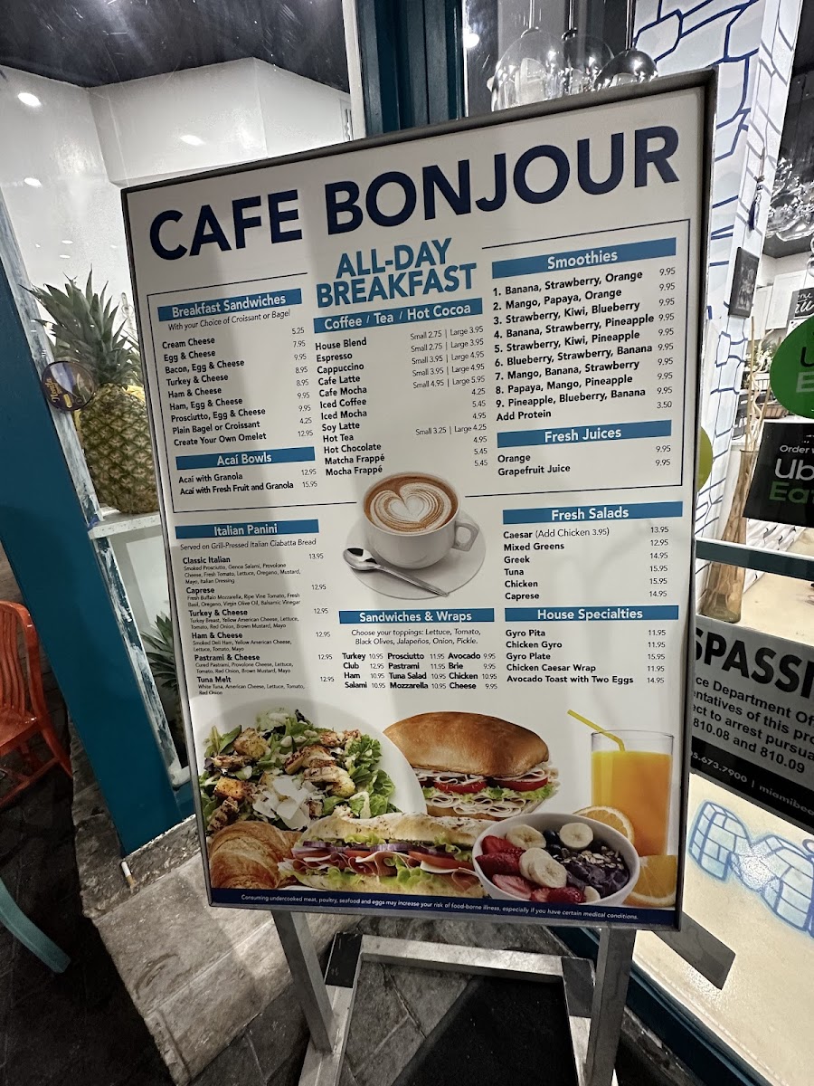 Cafe Bonjour Photo Menu 8