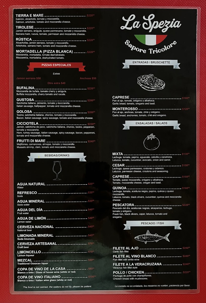 La Spezia Photo Menu 3