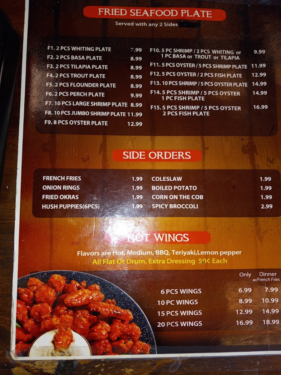 Washington Seafood Market Photo Menu 3