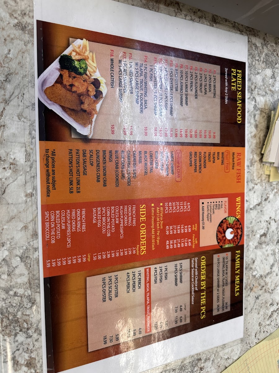 Washington Seafood Market Photo Menu 7