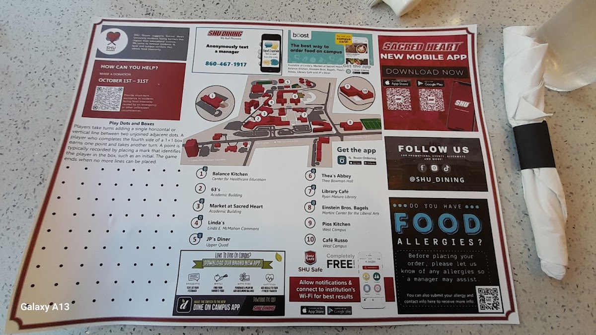 JP’s Diner Photo Menu 1