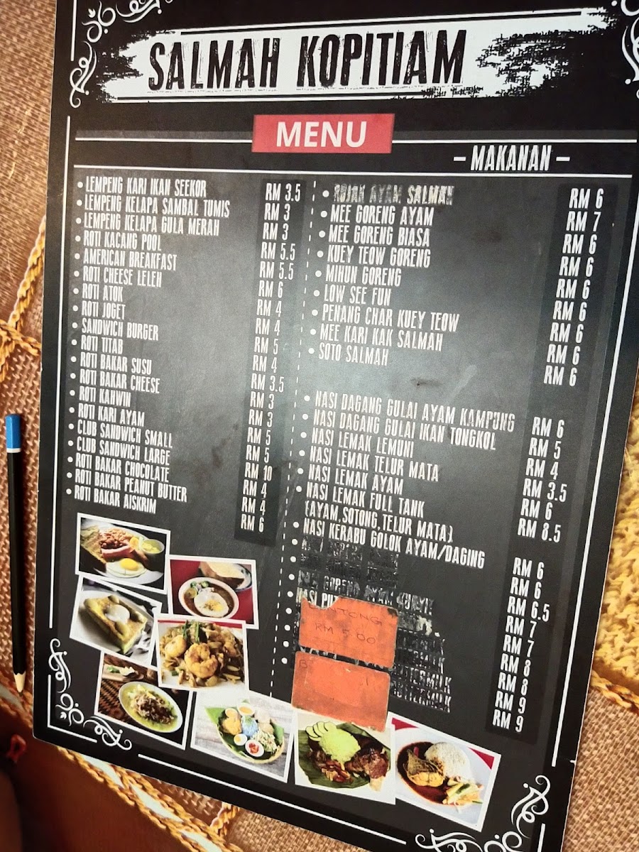 Salmah Kopitiam Ipoh Photo Menu 3
